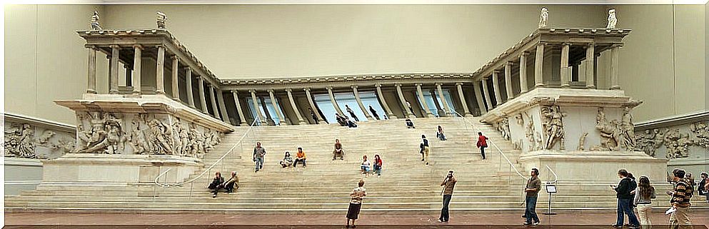 Pergamon Altar in the Pergamon Museum in Berlin