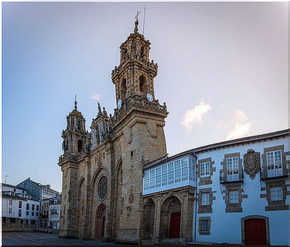 Cathedral of Mondoñedo, one of the most beautiful towns in Lugo