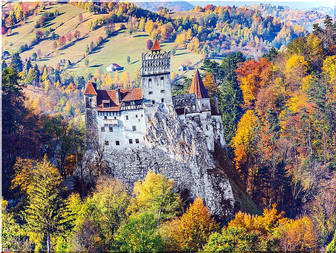 The Transylvanian Castle in Romania is another of the great destinations to go in autumn.