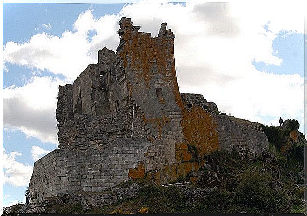 Castle of Trevejo in the Sierra de Gata