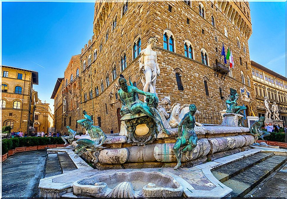 Fountain of Neptune in Florence