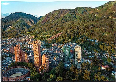 View of Bogotá in Colombia