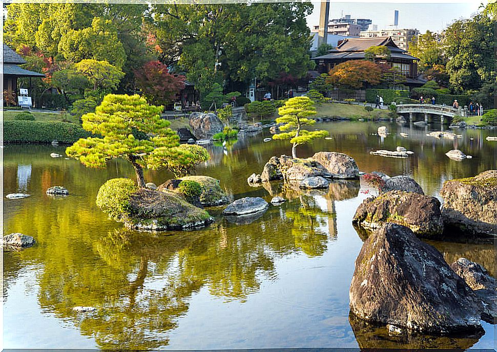 Suizenji-jojuen Gardens in Kumamoto