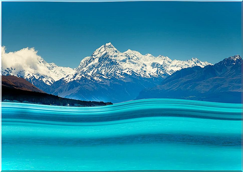 Lake Pukaki in the South Island of New Zealand