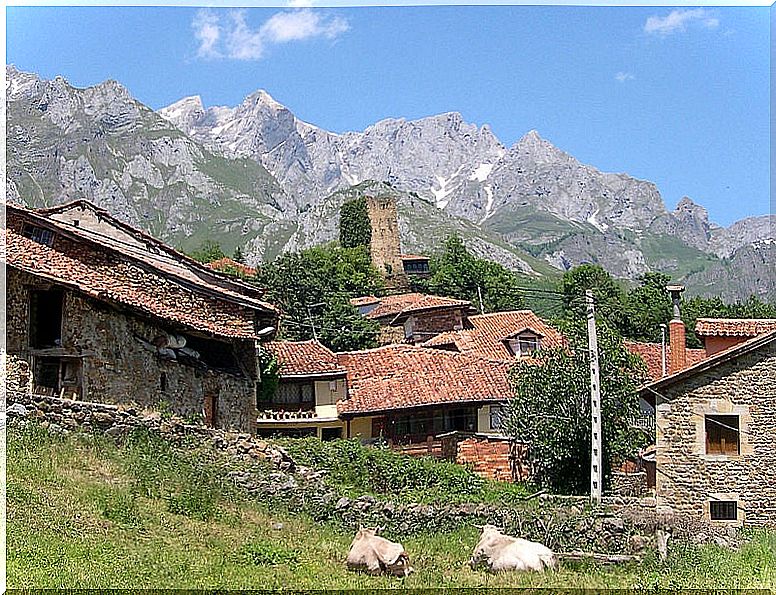 Camaleño, one of the towns of the Picos de Europa