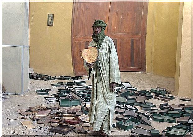 Library destroyed in Timbuktu