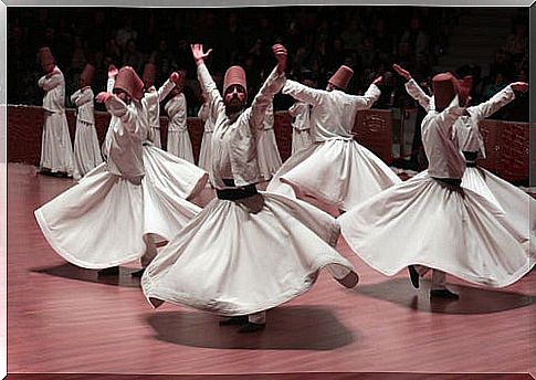 Whirling dervishes in Cappadocia