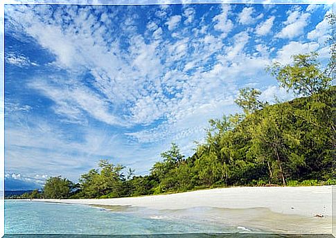 Long Beach in Cambodia, Asia