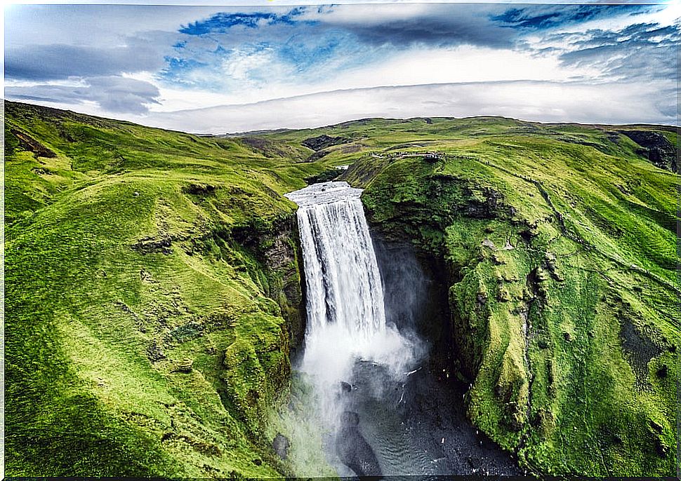 Skogafoss waterfall in Iceland