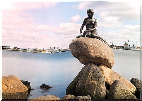 The Little Mermaid in Copenhagen in Denmark