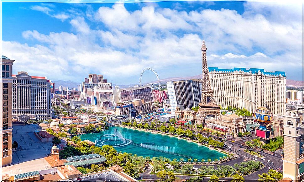 View of the city of Las Vegas