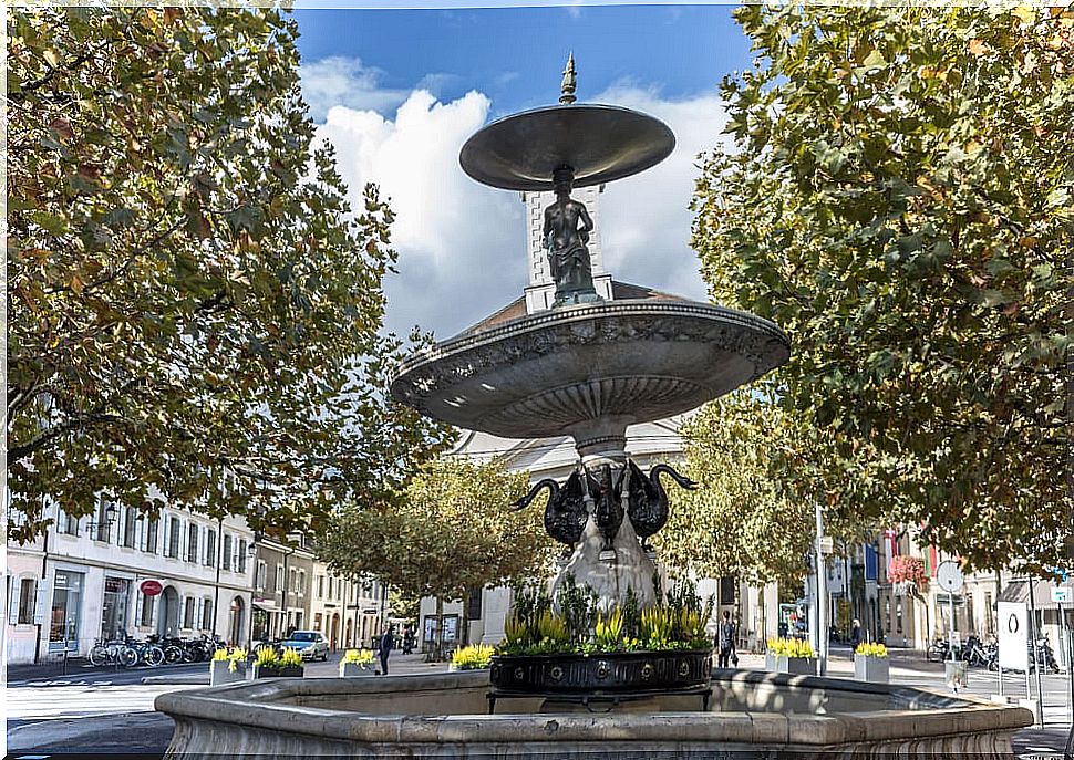 Fountain on the Place du Marché