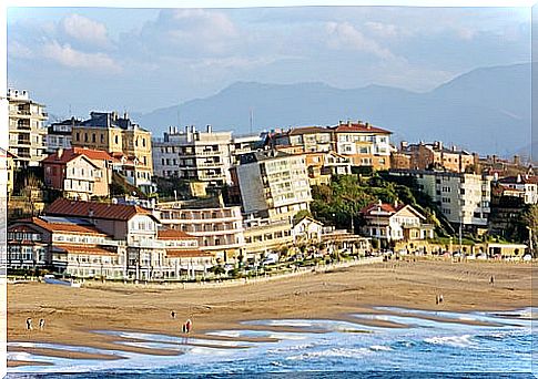 Getxo beach in Bilbao