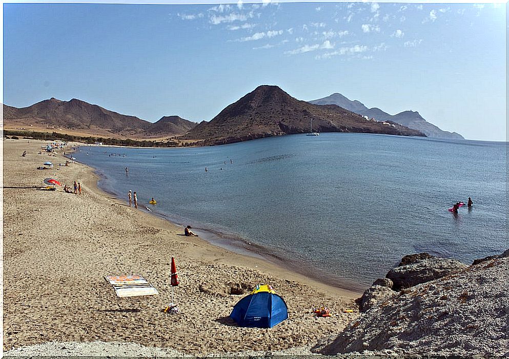 Genoveses beach in Cabo de Gata