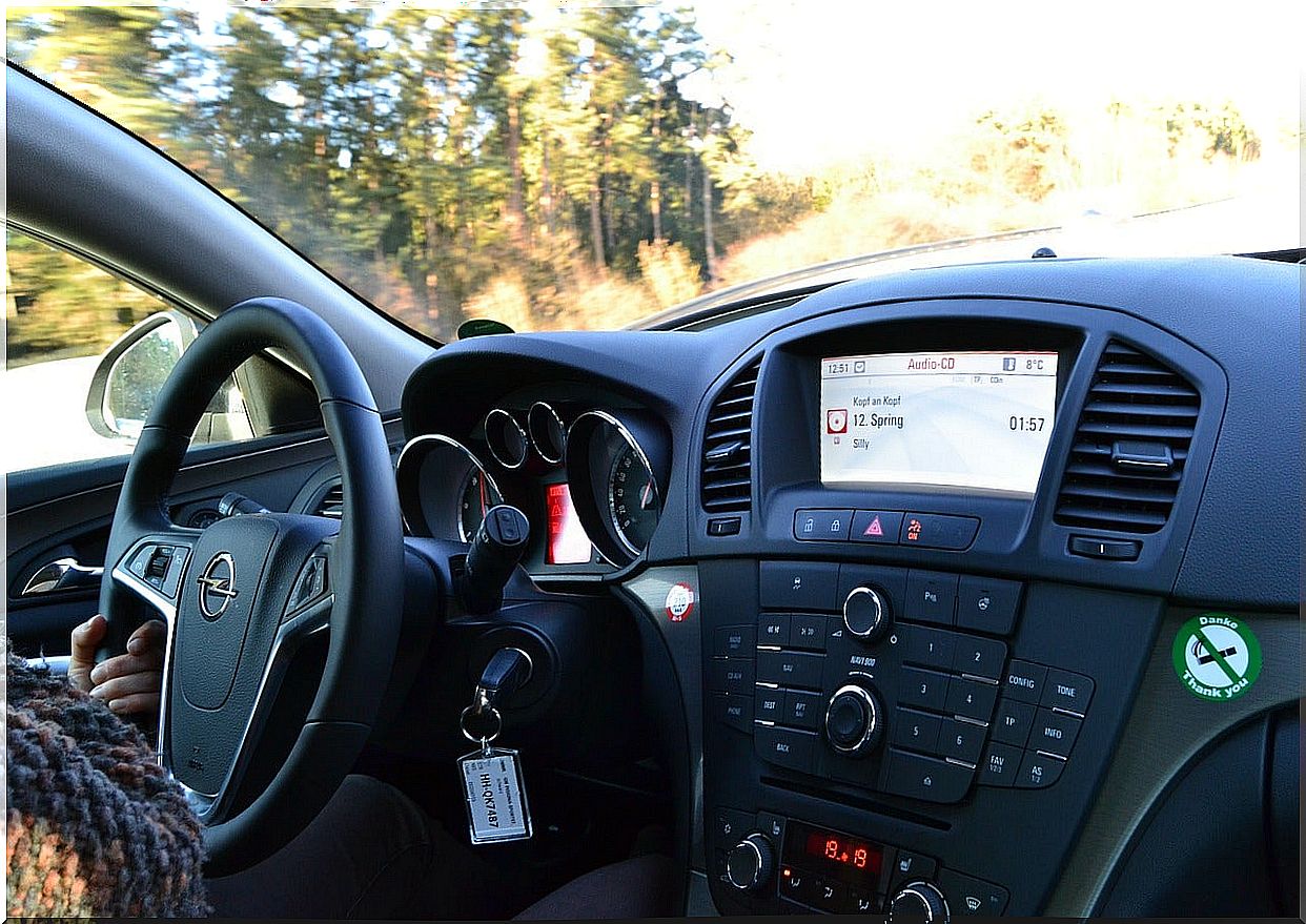 Interior of a car