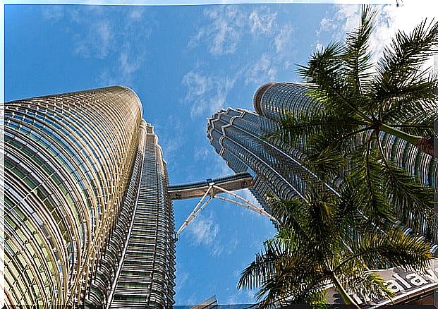 Curiosities of the Petronas Towers, seen from the ground