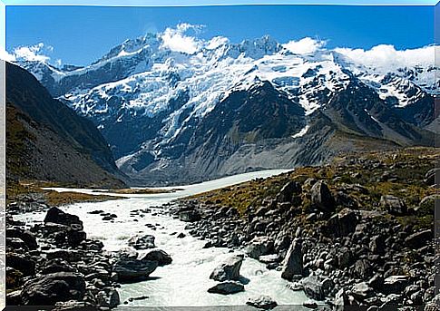 Mount Cook in New Zealand