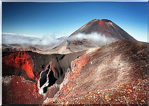 Mount Ngaurohoe in New Zealand