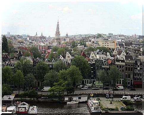 View of Amsterdam from the Public Library