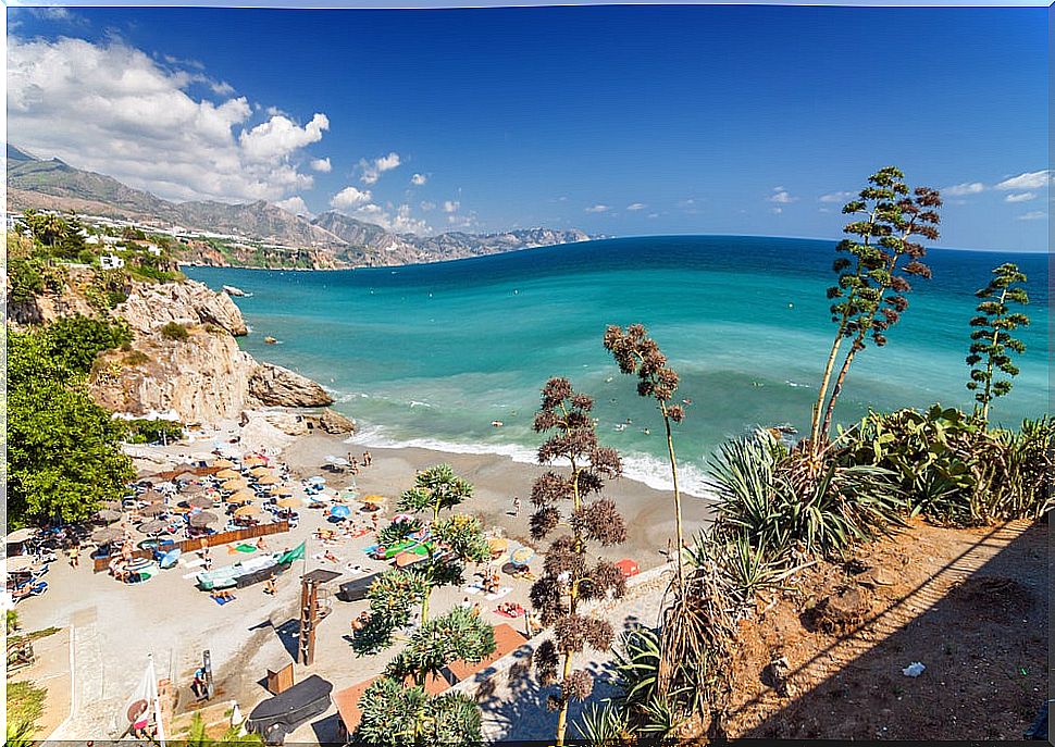 Nerja on the Spanish Mediterranean coast