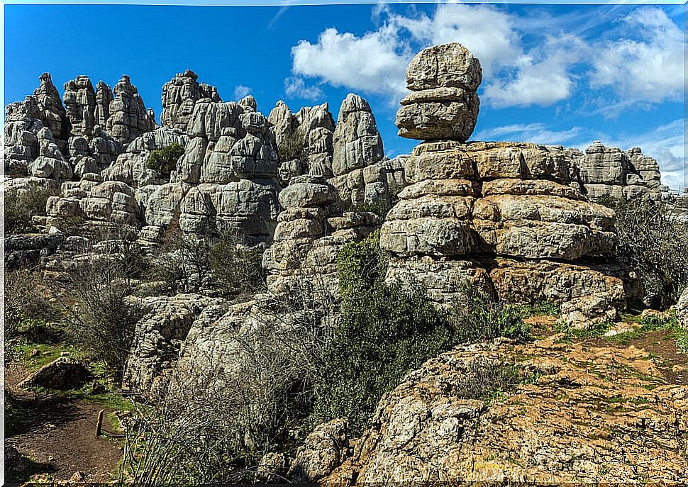 Karst formations in El Torcal