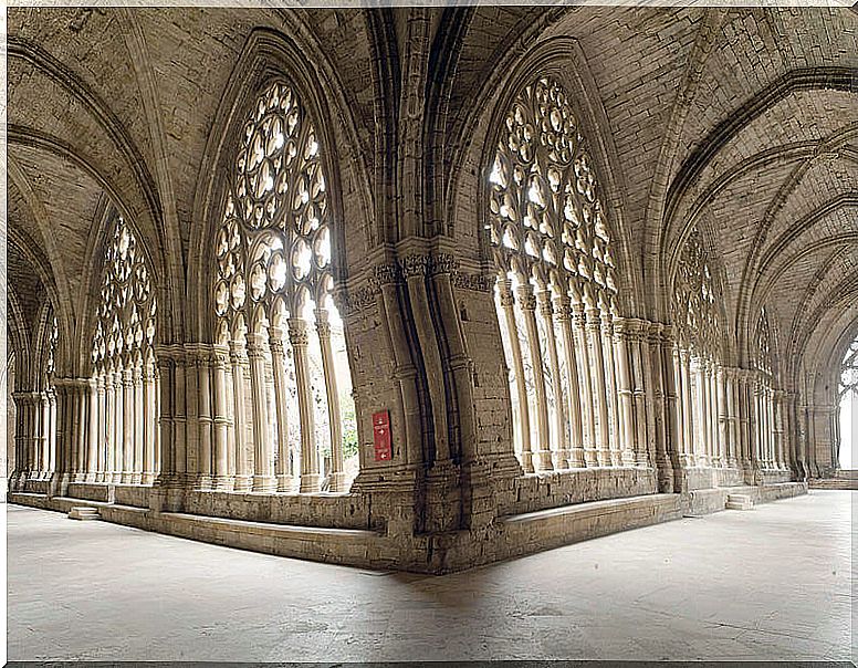 Cloister of the Gothic cathedral of Lleida