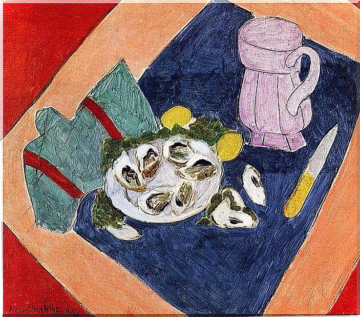 "Still Life with Oysters" by Henry Matisse