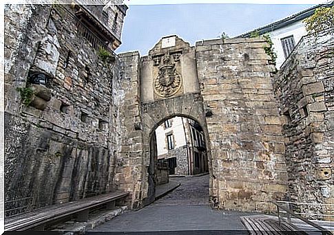 Door of Santa María in Hondarribia