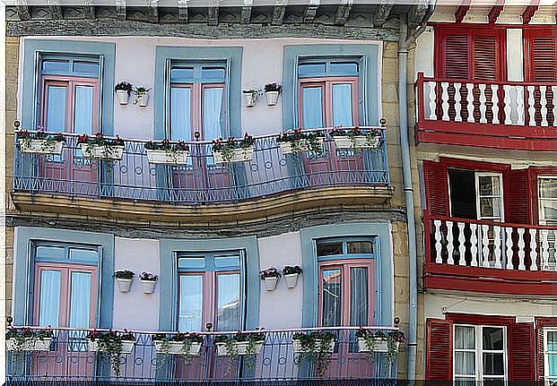 Facades of the Marina dehondarribia neighborhood