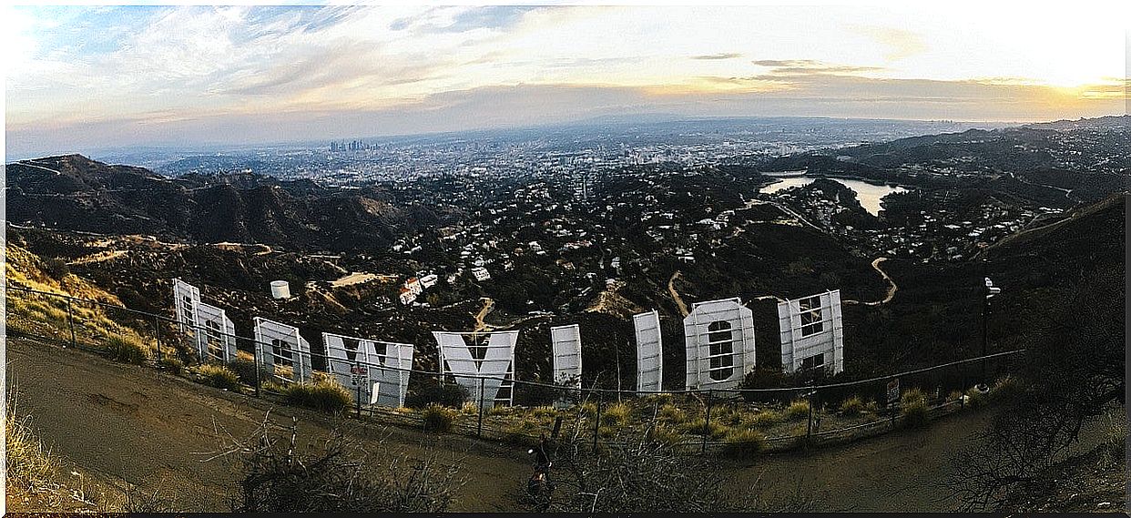 View of Los Angeles from the Hollywood Sign