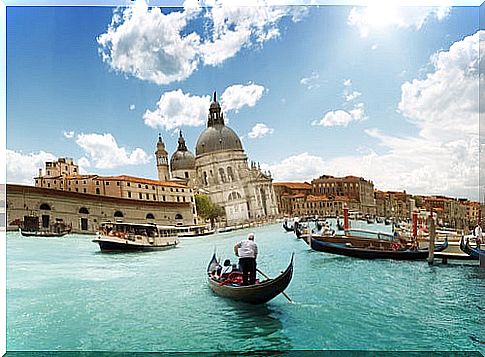 Grand Canal in Venice in Italy