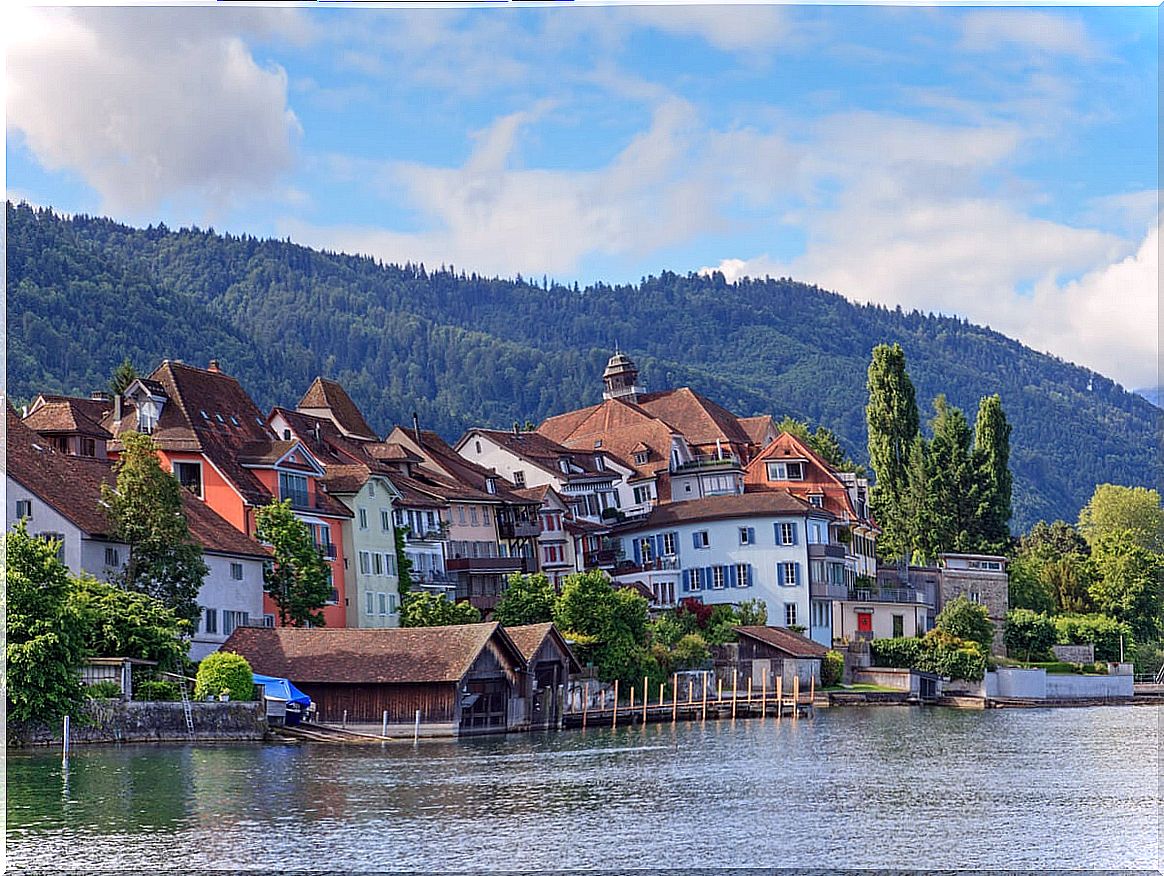 Lake Zug is one of the most beautiful in Switzerland.