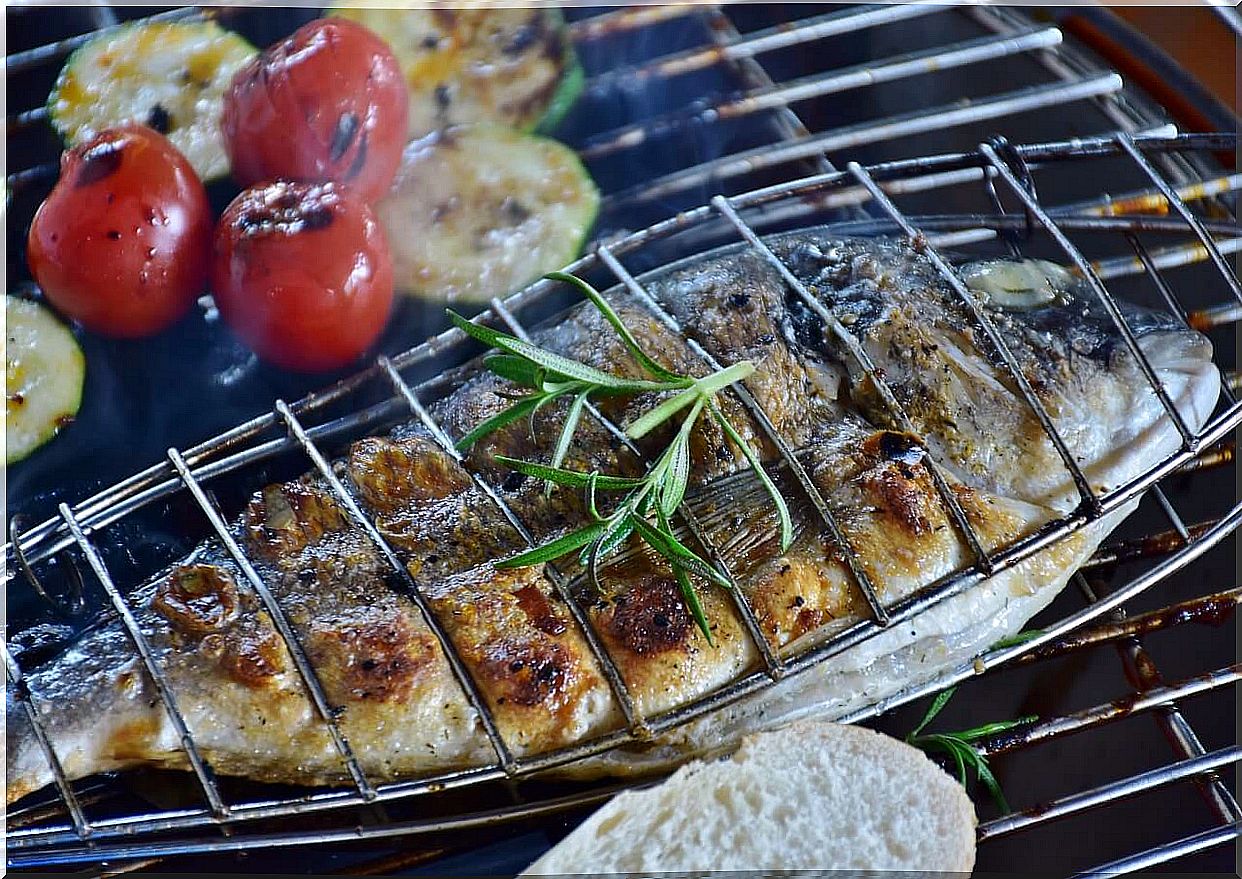 Grilled fish