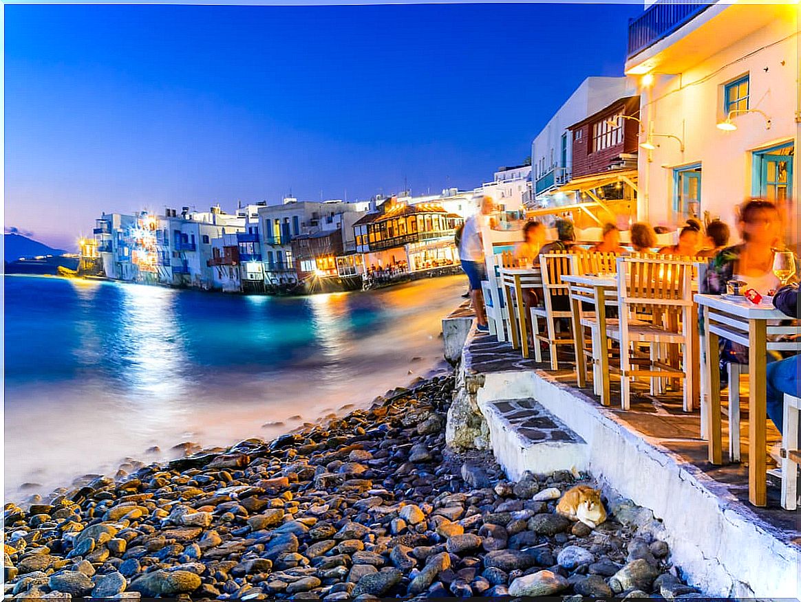 Mykonos also offers an active nightlife.