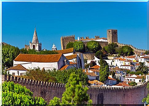 Castle and wall of Óbidos