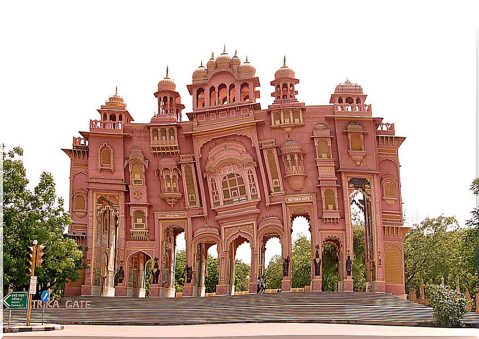 View of the Patrika Gate