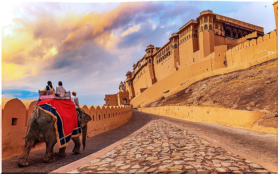 An elephant ride to Amber Fort in Jaipur