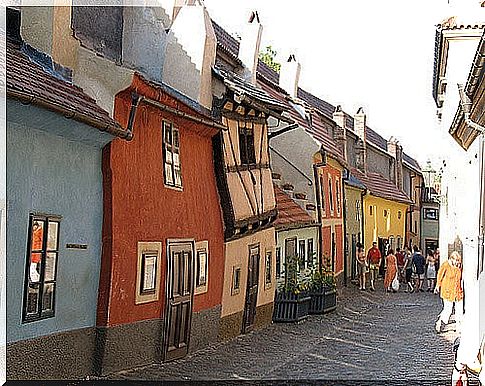 Golden Alley near St. Vitus Cathedral in Prague