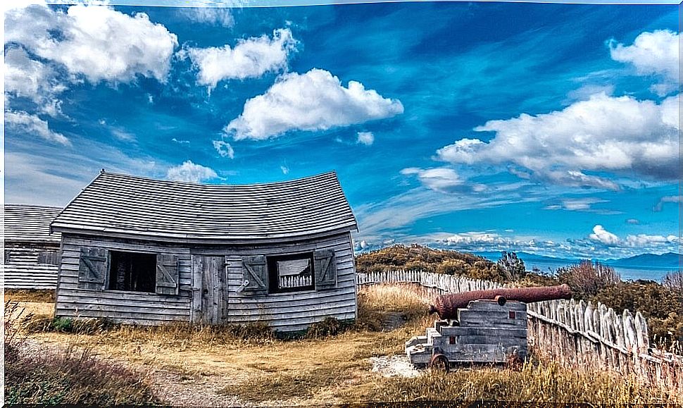 View of Fort Bulnes in Punta Arenas