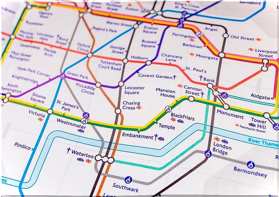 Map with stations