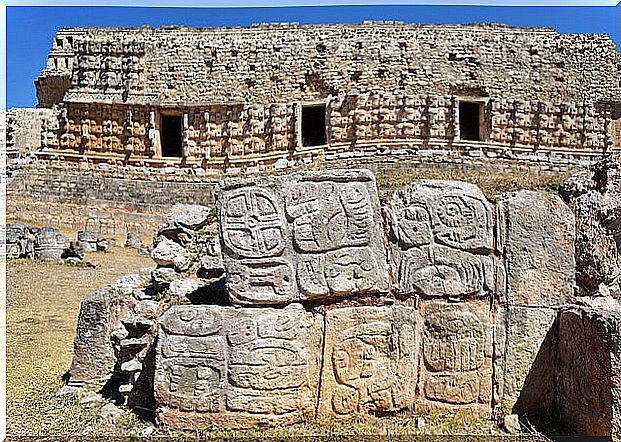 View of the ruins of Kabah