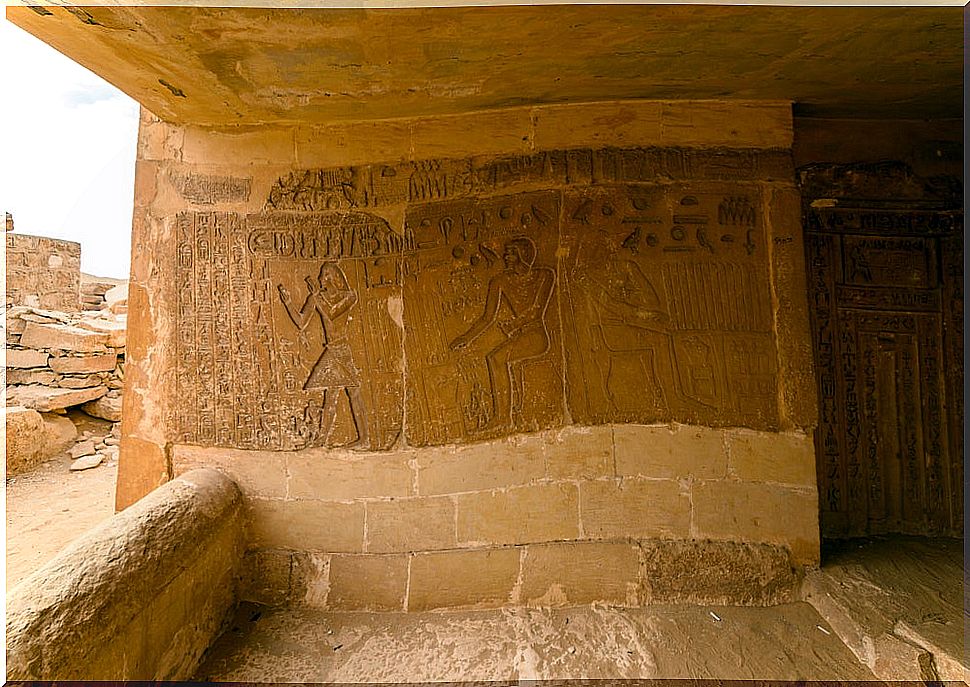 Friezes in the necropolis of Saqqara