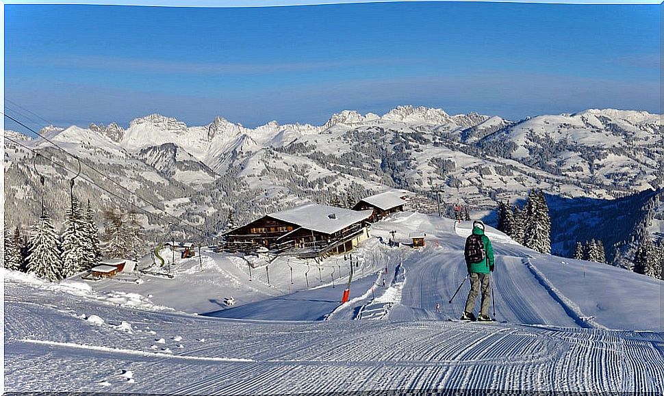 Gstaad ski resort in Switzerland