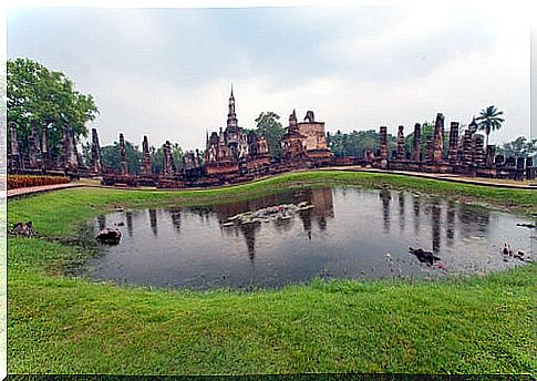 Sukhotai Historical Park in Thailand