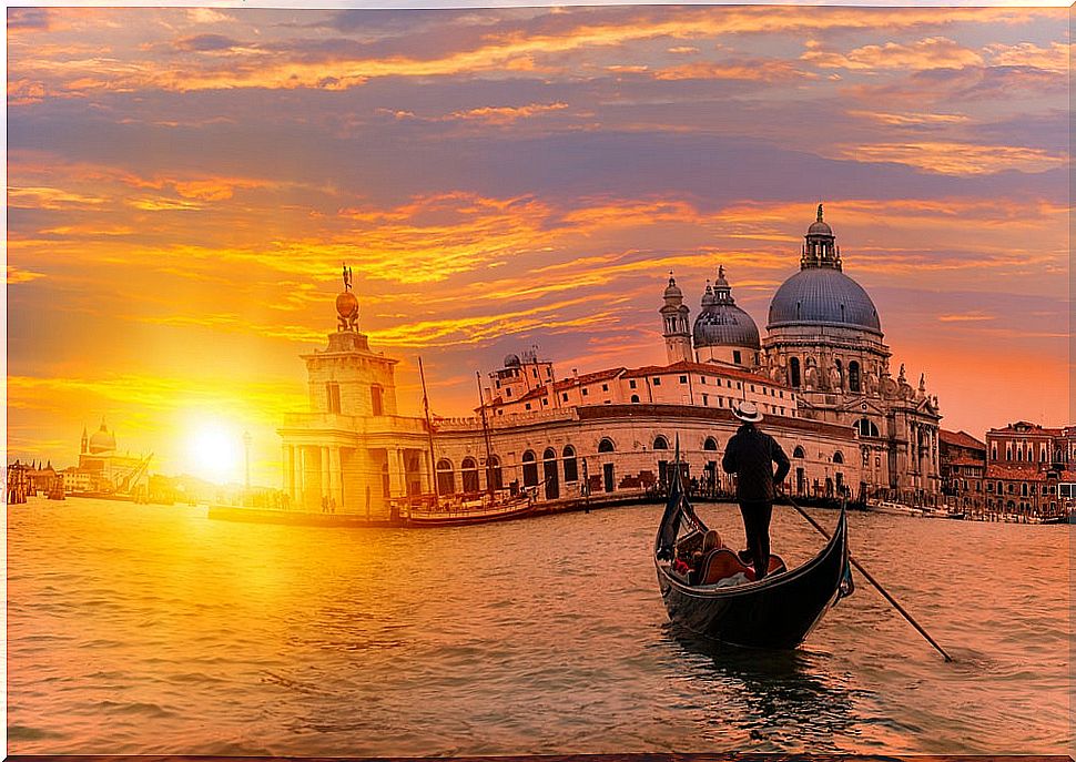 Sunset in venice