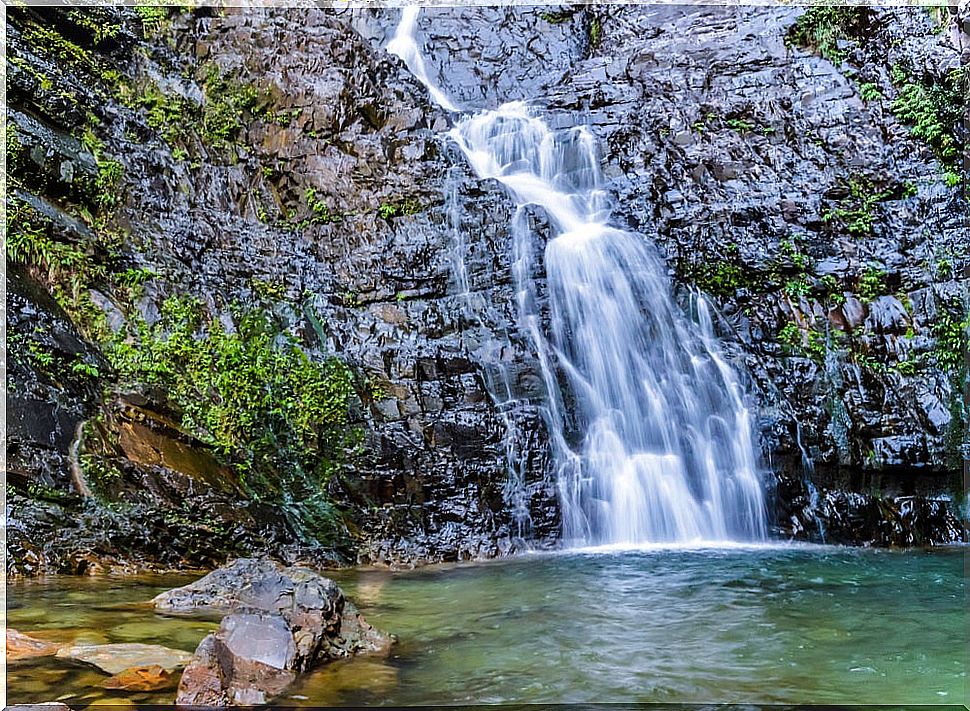 Asian waterfalls, Temurun in Malaysia