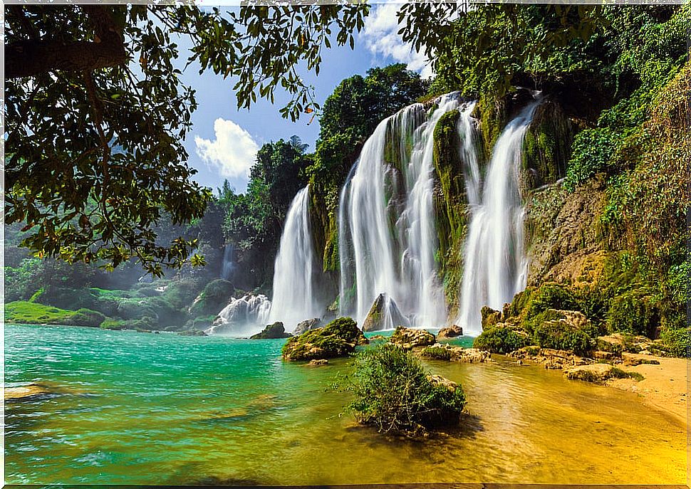 Ban Gioc waterfall in China