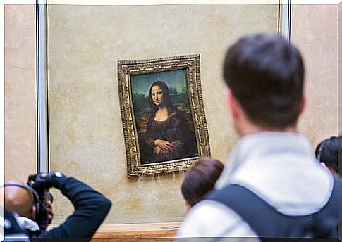 The Mona Lisa in the Louvre Museum