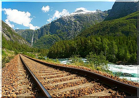 Train tracks in Norway