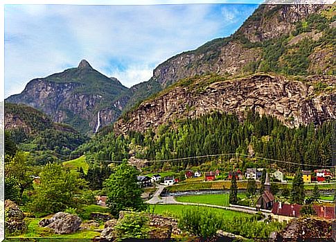 Panoramic from the Flam train